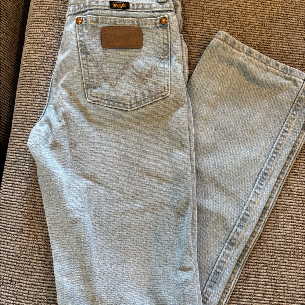 Wrangler Blue Straight-Leg Jeans Classic Style